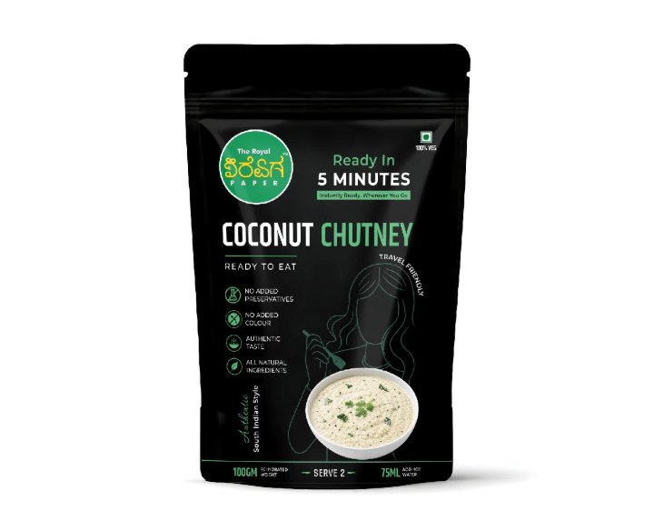 Coconut chutney ready to eat
